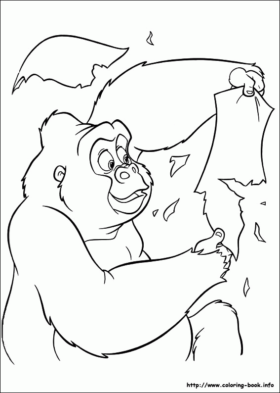 Tarzan kolorowanki